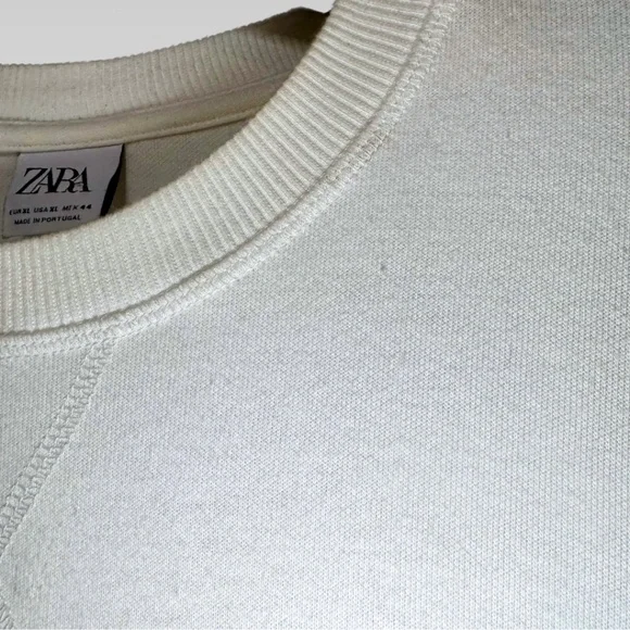 Zara Men's White Sweatshirt - XL - Picture 12 of 16